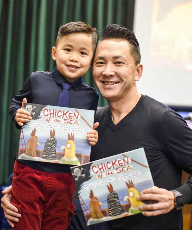 Chicken Viet and Ellison show books